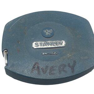 stanley 34-500 tape measure 100 feet blue U.S.A. READ